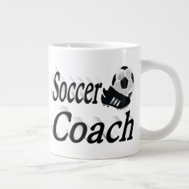 Taza De Café Gigante Medio texto del entrenador de fútbol