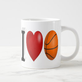 Taza De Café Gigante Medio texto del ventilador del baloncesto Café gig