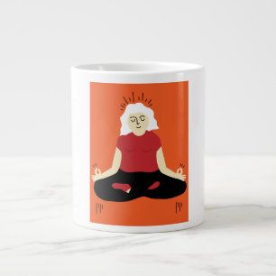 Taza De Café Gigante Meditación trascendental