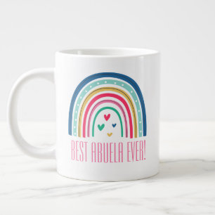 Taza De Café Gigante Mejor Abuela del Arcoíris