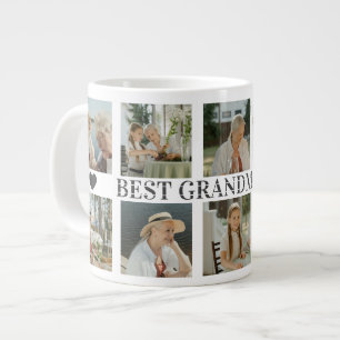Taza De Café Gigante Mejor Abuela del Mundo Foto Collage – Regalo con C