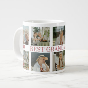 Taza De Café Gigante Mejor Abuela del Mundo Foto Collage – Regalo con C