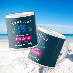 Taza De Café Gigante Mejor Armada Naval Náutica