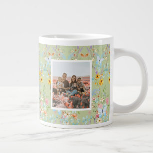 Taza De Café Gigante Mejor Día de la Madre de fotografía de acuarela de