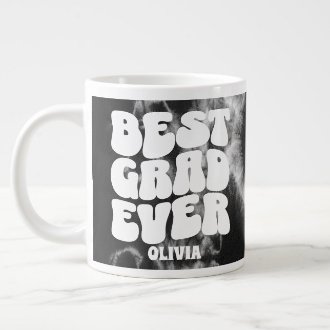 Taza De Café Gigante Mejor Grado Personalizado Tintado Negro (Izquierda)