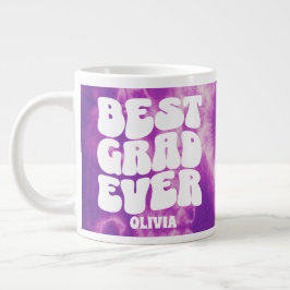 Taza De Café Gigante Mejor Grado Personalizado Tye Púrpura