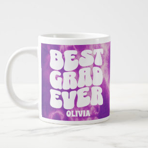 Taza De Café Gigante Mejor Grado Personalizado Tye Púrpura