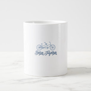 Taza De Café Gigante Mejor juntos Bicicleta tándem Ciclista Ciclismo Gr