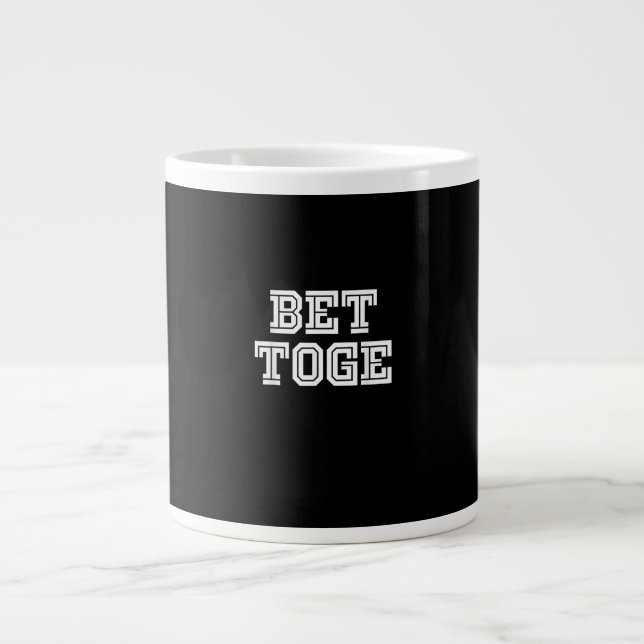 Taza De Café Gigante Mejor Juntos Parejas Diseño Mínimo  (Frente)