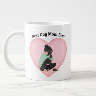 Taza De Café Gigante Mejor Mamá de Perro de Todos los Tiempos Bulldog F
