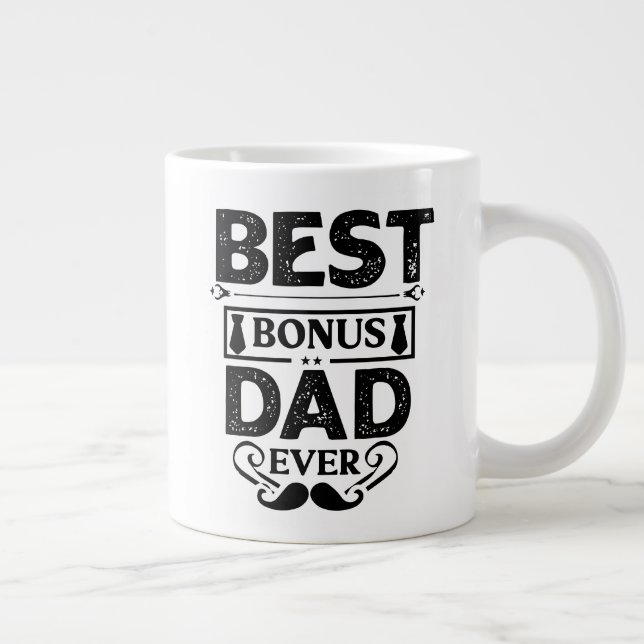 Taza De Café Gigante Mejor Padre Bono Nunca (Derecha)