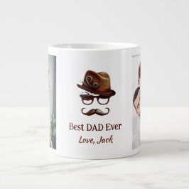Taza De Café Gigante Mejor Papá de siempre - Regalo del Día del Padre P