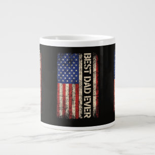 Taza De Café Gigante Mejor Papá del Mundo Regalos de la Bandera America