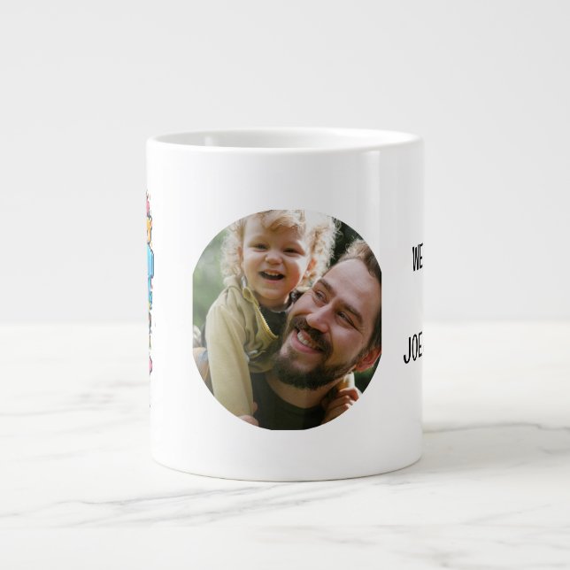 Taza De Café Gigante Mejor Papá Nunca Mug (Frente)