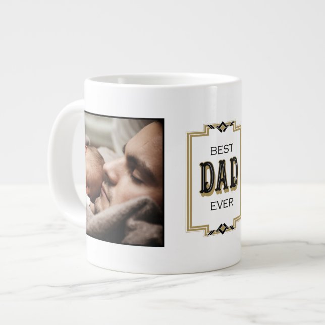 Taza De Café Gigante Mejor Papa nunca multifoto (Izquierda)