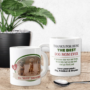 Taza De Café Gigante Mejor Perro Fotográfico Gracioso