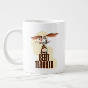 Taza De Café Gigante Mejor Profesor Conejo de Humor de Aula