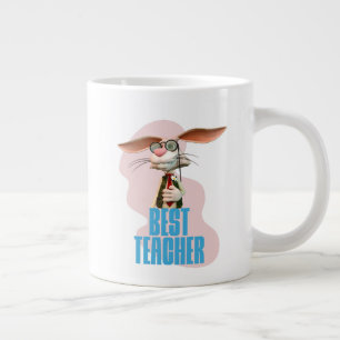 Taza De Café Gigante Mejor Profesor Conejo Divertido Humor de Aula