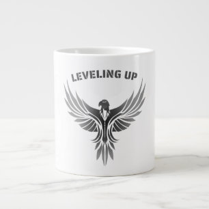 Taza De Café Gigante Mejorando el Arte del Fénix de Plata