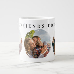 Taza De Café Gigante Mejores Amigos Para Siempre 3 Cepillo de Collage d