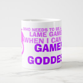 Taza De Café Gigante Meme de humor divertido de Gamer Goddess