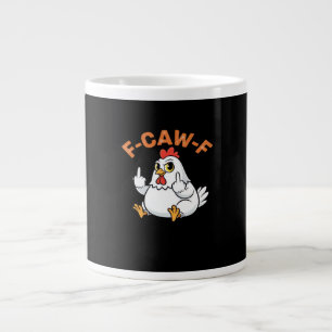 Taza De Café Gigante Meme Divertido F-Caw-F Pollo