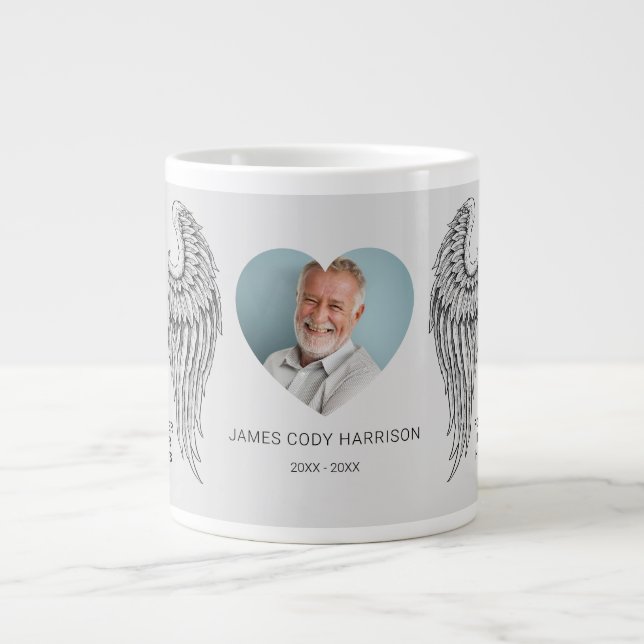 Taza De Café Gigante Memorial Wings Photo (Frente)