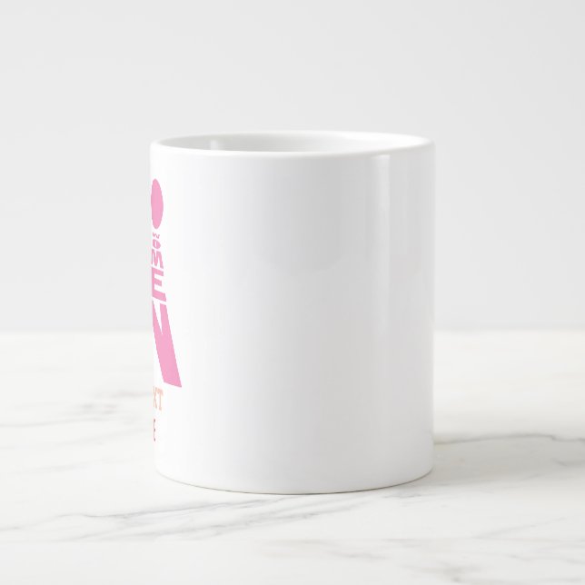 Taza De Café Gigante Men and Women Typography Icon Design (Frente)