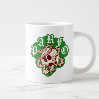 Taza De Café Gigante Mens Weekend Scramble Badass Skull Snake Gothic