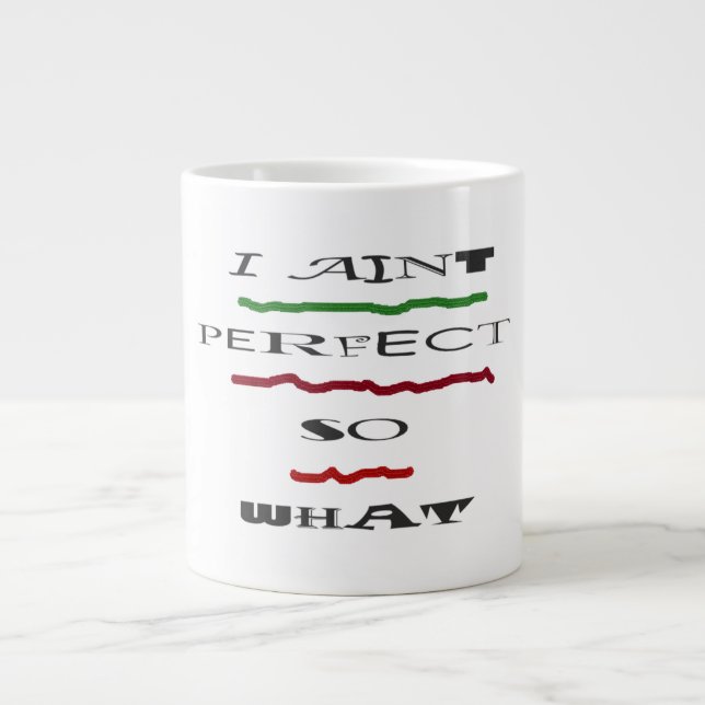 Taza De Café Gigante MENSAJE DE chiste SOBRE SER EL MEJOR (Frente)