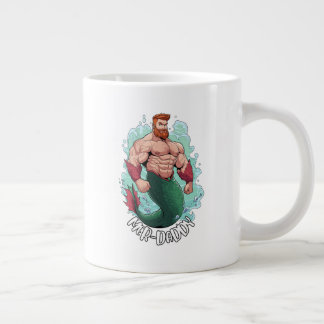 Taza De Café Gigante Mer-Daddy, padre Merman Mug
