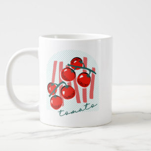 Taza De Café Gigante Mercado de Agricultores de Tomates Italia