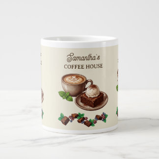 Taza De Café Gigante Mercancía personalizada de panadería vintage de br