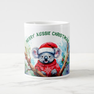 Taza De Café Gigante Merry Aussie Navidades Koala