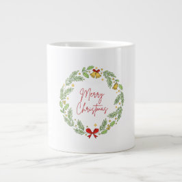 Taza De Café Gigante Merry Christmas