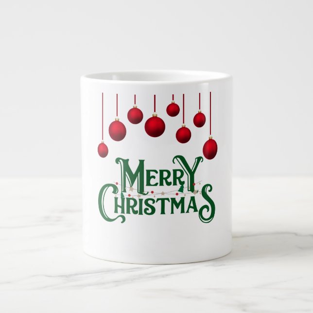Taza De Café Gigante Merry Christmas Specialty Café Mug (Frente)