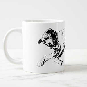 Taza De Café Gigante Mezcla de foso durmiente, Navidad acogedora