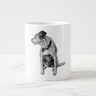 Taza De Café Gigante Mezcla Territorial Realista Sitting Portrait Mug