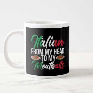 Taza De Café Gigante Mi Cabeza A Mis Albóndigas