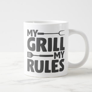 Taza De Café Gigante Mi Grill Mis Reglas