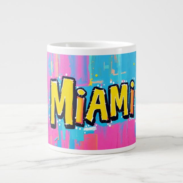 Taza De Café Gigante Miami (Frente)
