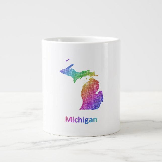 Taza De Café Gigante Michigan (Frente)
