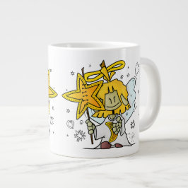 Taza De Café Gigante Micol - der fröhliche Sternenengel Lendenkissen