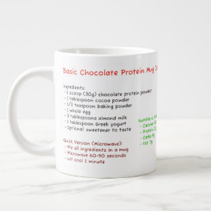 Taza De Café Gigante Microwave Mug (Receta de pastelería de chocolate c