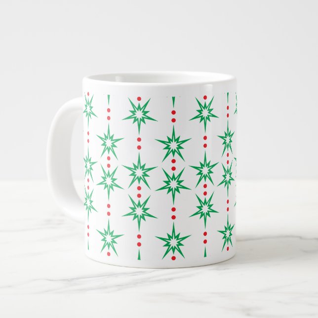 Taza De Café Gigante Mid Mod Garland Jumbo Mug (Izquierda)