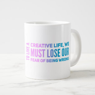 Taza De Café Gigante Miedo. - Jumbo Mug