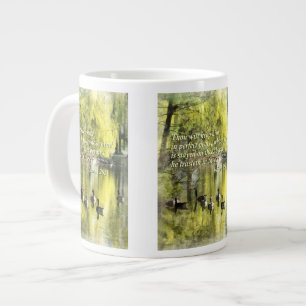 Taza De Café Gigante Mil de Isaías 26-3 se marchita lo mantiene paz per