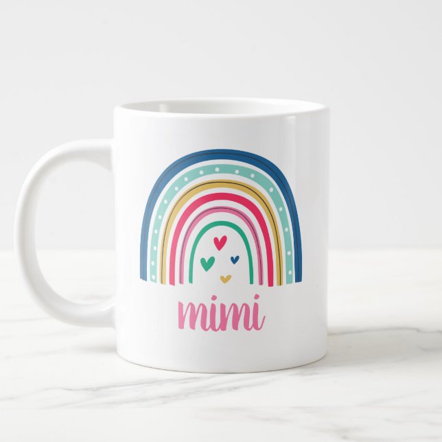 Taza De Café Gigante Mimi Arcoíris (Izquierda)