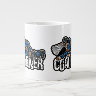 TAZA DE CAFÉ GIGANTE MINERO DE CARBÓN RASTRERO