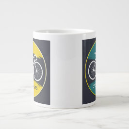 Taza De Café Gigante Minimal Bicycle Illustration – 